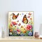 Diamond Painting Kits for Adults, Butterfly Flower Diamond Art Kits for Beginners,5D Round Full Drill Diamonds Gem Art Crafts for Home Wall Decor Gifts 14x14 Inch
